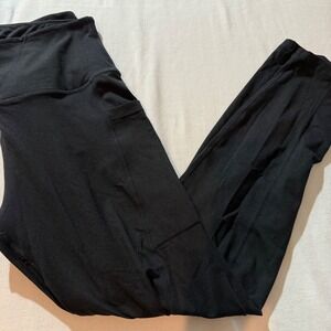 Shapermint Essentials Black Pocket‎ Leggings Women L G Activewear Workout